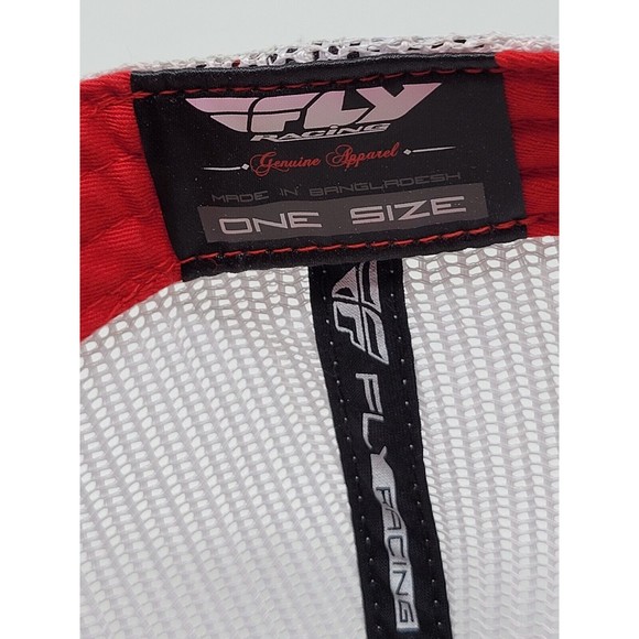 Fly Racing Embossed Mesh Trucker Snapback Cap BallCap OSFM Hi-Profile - Picture 6 of 7